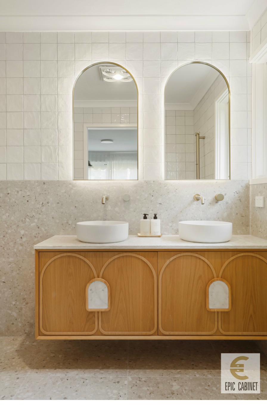 Vermont kitchen — open shelves and pendant lights